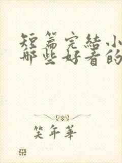 短篇完结小说有哪些好看的