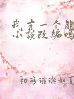 我有一个朋友是小说改编吗