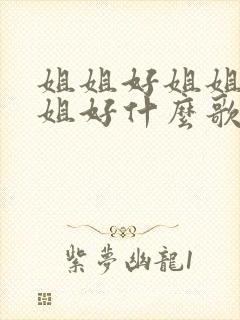 姐姐好姐姐好姐姐好什么歌