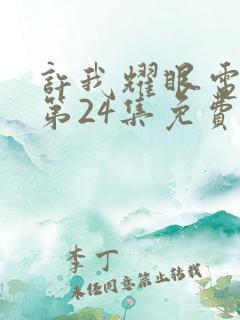 许我耀眼电视剧第24集免费观看