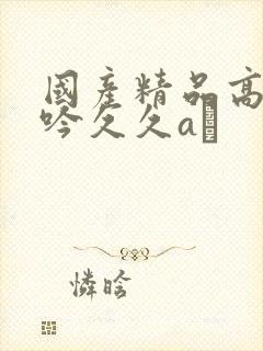 国产精品高潮呻吟久久aγ