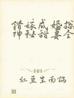 错嫁成婚总裁的神秘甜妻全文免费