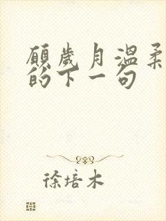 愿岁月温柔以待的下一句