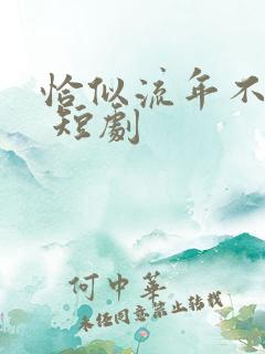 恰似流年不堪数 短剧