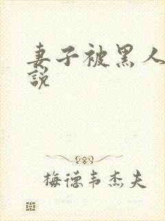 妻子被黑人操小说