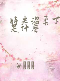 时光温柔下一句是什么