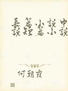长篇小说中篇小说短篇小说
