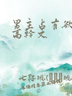 男主占有欲强的高干文