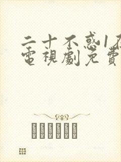 二十不惑1在线电视剧免费观看