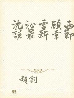 沈沁雪顾西朝小说最新章节免费阅读