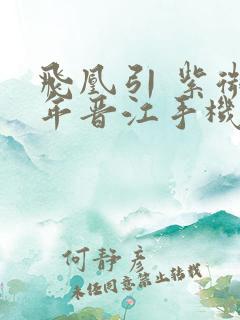 飞凰引 紫微流年晋江手机版