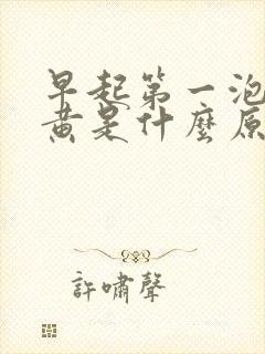 早起第一泡尿很黄是什么原因