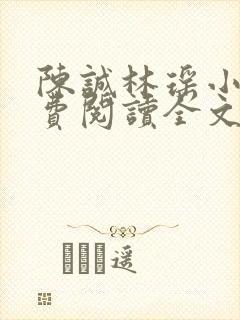 陈诚林瑶小说免费阅读全文最新章节