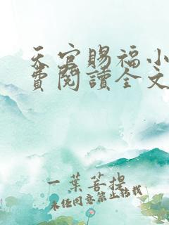 天官赐福小说免费阅读全文无删减
