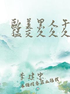 欧美黑人午夜性猛交久久久