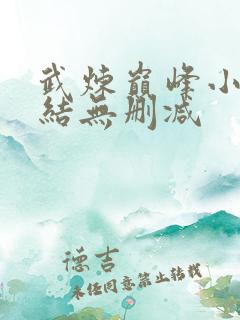 武炼巅峰小说完结无删减