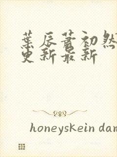 叶辰萧初然刚刚更新最新