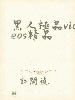 黑人极品videos精品