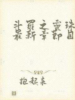 斗罗之灵珠神剑最新章节目录