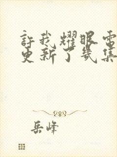 许我耀眼电视剧更新了几集