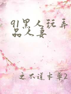 91黑人玩弄极品人妻