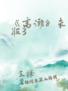 《高潮》未删减版3