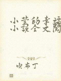 小莹的幸福生活小说全文阅读