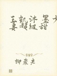 王凯沐 墨少宠妻超级甜