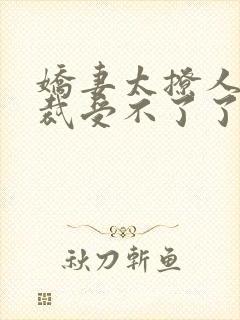 娇妻太撩人,总裁受不了了小说