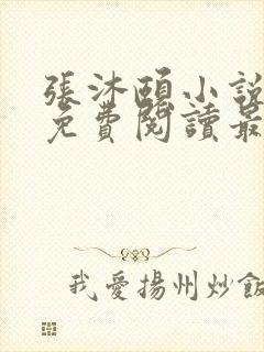 张沐颐小说全文免费阅读最新章节