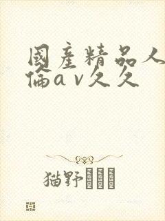 国产精品人妻人伦a v久久