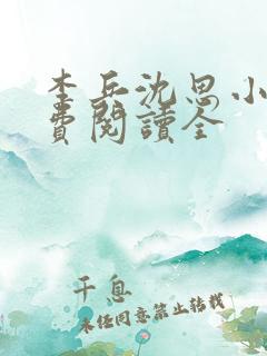 李兵沈思小说免费阅读全