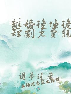 离婚后他后悔了短剧免费观看