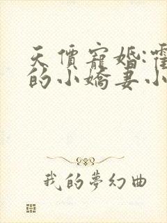 天价宠婚:霍总的小娇妻小说