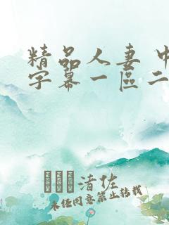 精品人妻 中文字幕一区二区