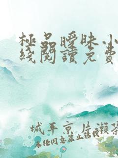 极品暧昧小说在线阅读免费