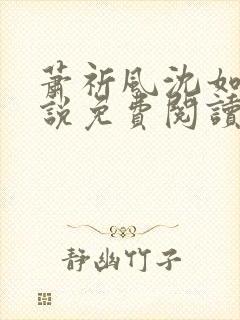 萧祈风沈如枝小说免费阅读最新章节