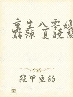 重生八零媳妇有点辣 夏晓兰