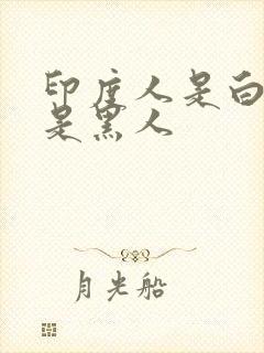 印度人是白人还是黑人