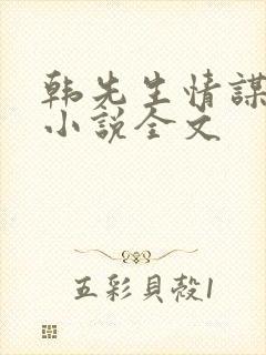 韩先生情谋已久小说全文