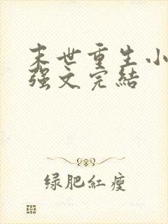 末世重生小说女强文完结