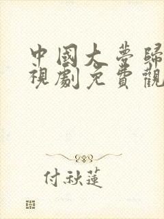 中国大梦归离电视剧免费观看第1集