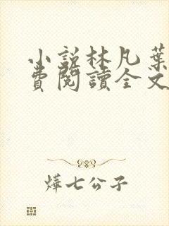 小说林凡叶惜免费阅读全文