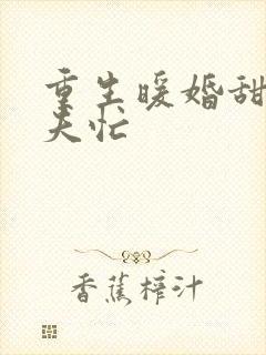 重生暖婚甜妻撩夫忙