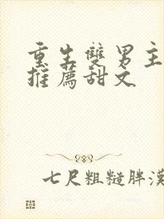 重生双男主小说推荐甜文