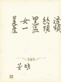 美女黑丝透逼国产一区视频