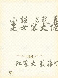 小说 《我真不是女装大佬》