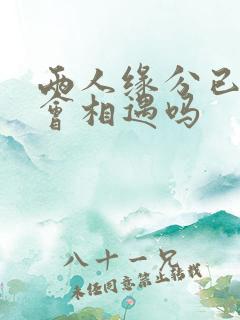 两人缘分已尽还会相遇吗