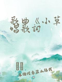 歌曲《小草》原唱歌词