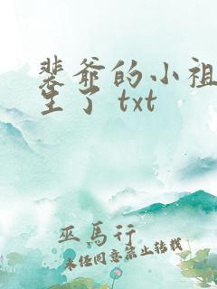 裴爷的小祖宗重生了 txt
